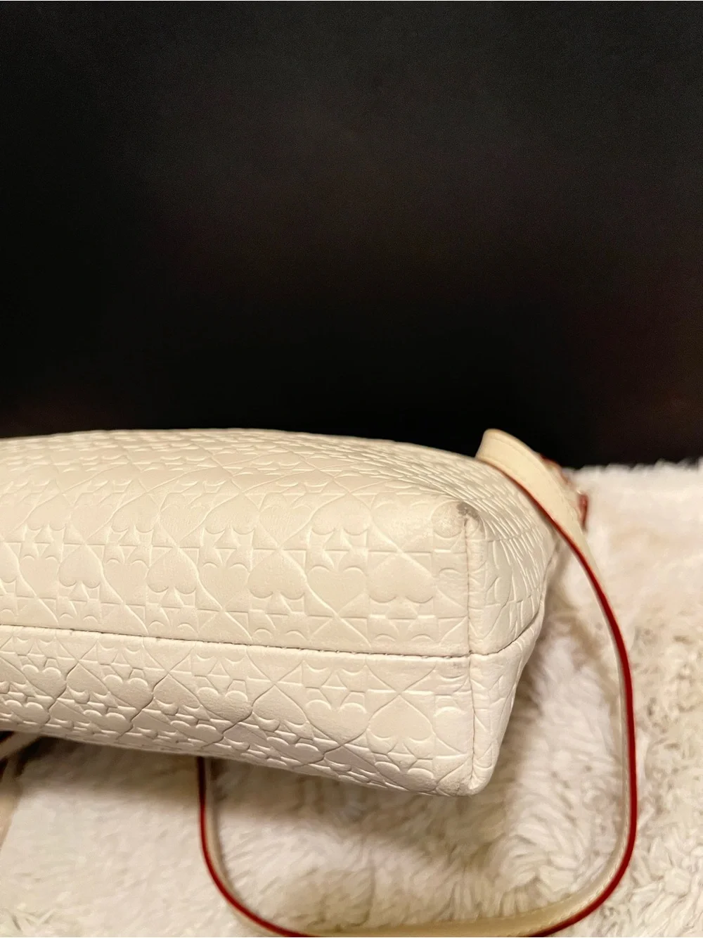 kate spade New York Penn Place Keisha Cream Embossed Leather Crossbody Bag